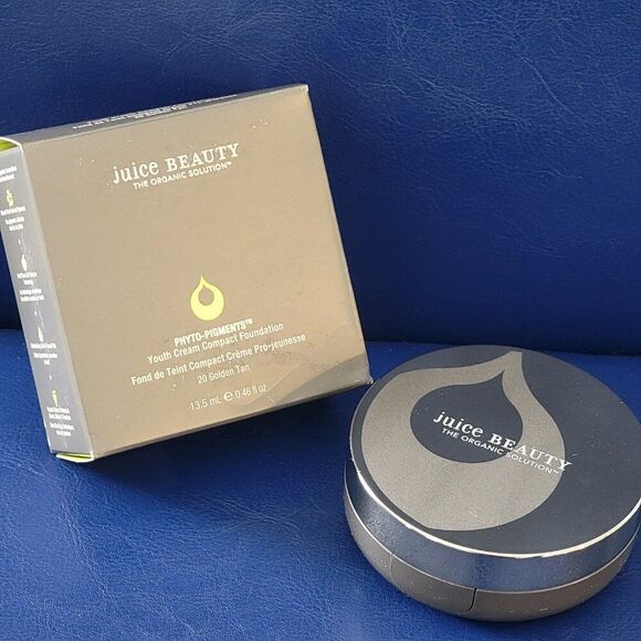 FIVE 5 Juice Beauty Phyto-Pigments Youth Cream Compact Foundation Golden Tan - Picture 10 of 13